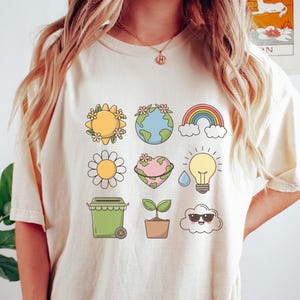 Comfort Colors® Earth Day shirt natuurliefhebber cadeau milieuactivist shirt Earth Lover shirt Earth Day leraar shirt Recycle shirt leraar