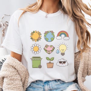 Comfort Colors® Earth Day shirt natuurliefhebber cadeau milieuactivist shirt Earth Lover shirt Earth Day leraar shirt Recycle shirt leraar