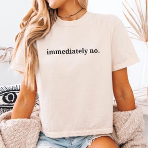Comfort Colors® Cropped Tee Immediately No Shirt Comfort Colors Boxy Tee Comfort Colors Crop Top Introverts Shirt Funny Shirt Adult Humor