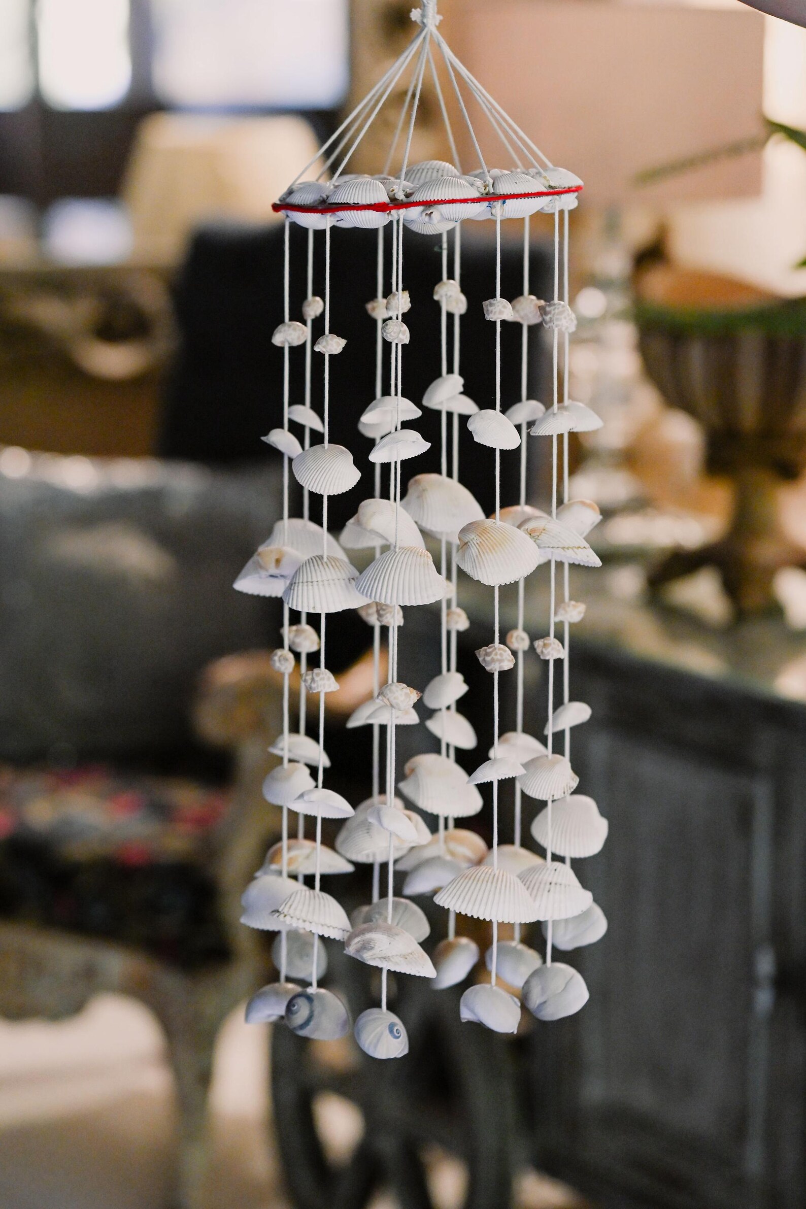 Seashell Door Hanger – Coastal Wind Chime Wall Decor – Beach House ...