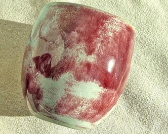 Handmade Porcelain Coffee Mug, 9oz Large Emerald Stoneware Cup, Forest Green Glaze (2 Mug)