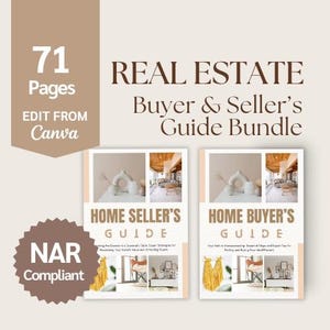 Real Estate Seller Guide & Home Buyer Guide Bundle | NAR Settlement | Real Estate Marketing | Buyer Agent Commission | Listing Presentation