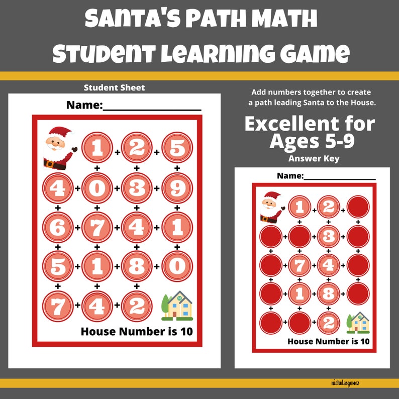 Educational Student Math Teaching School Homeschool Learning | Etsy