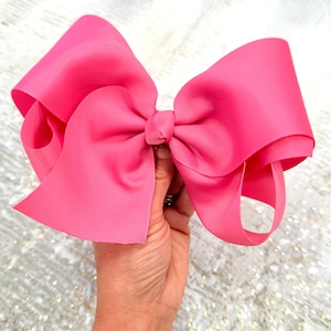 7 inch XL Hair Bow | Classic Boutique Hair Accessory for girls