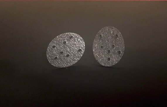 Oxidized Sterling Stud Earrings