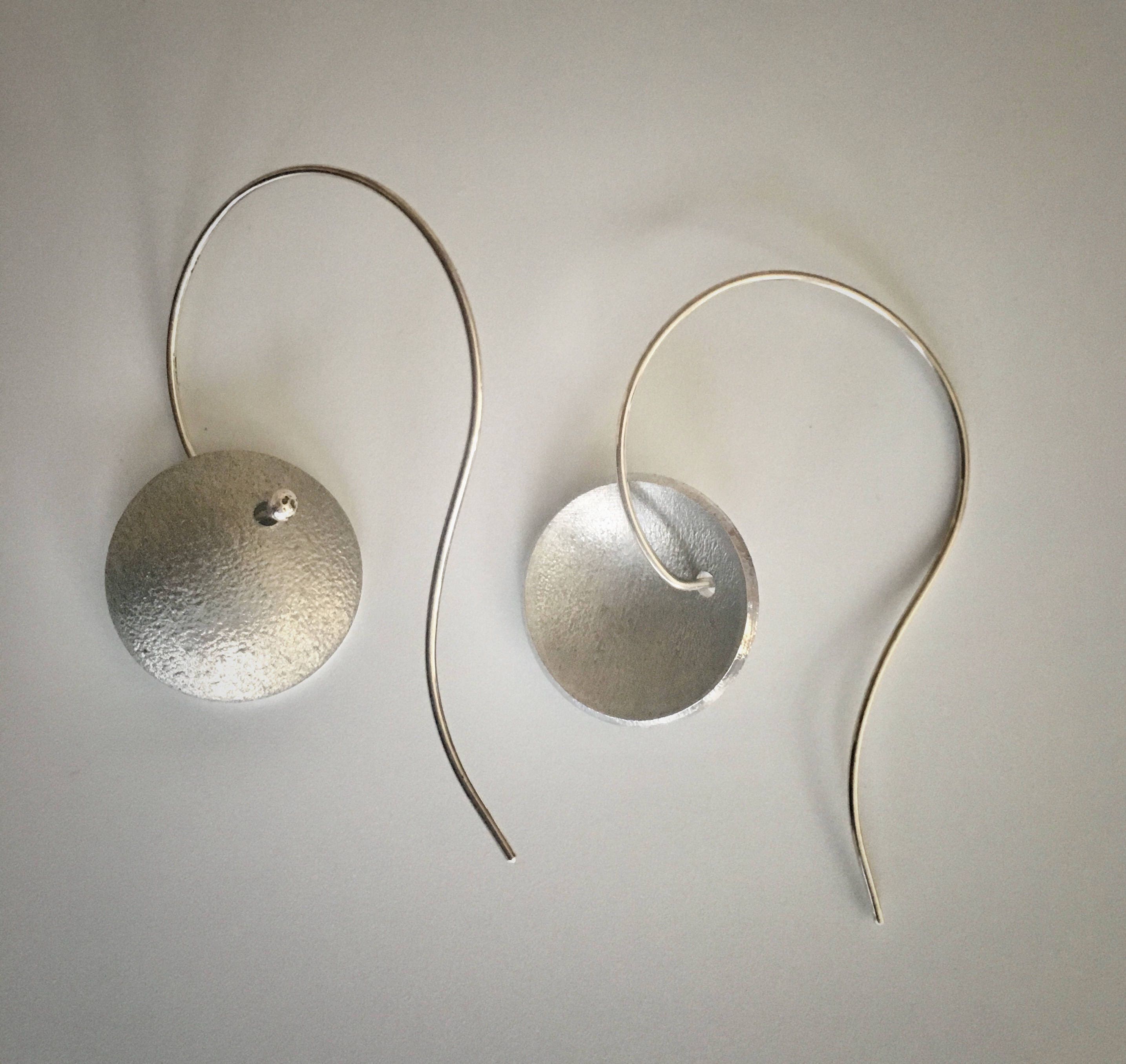 Sterling & reclaimed aluminum earrings