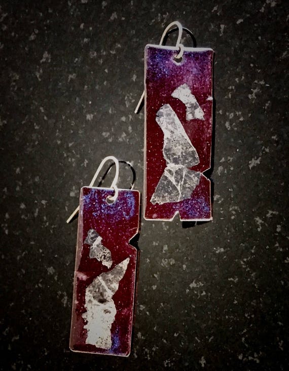 EnamelArt vitreous enamel earrings