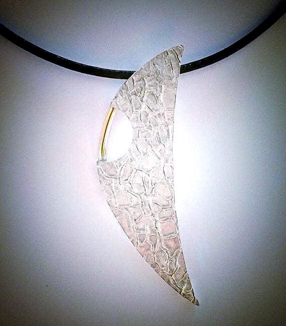 Textured Sterling Silver Pendant