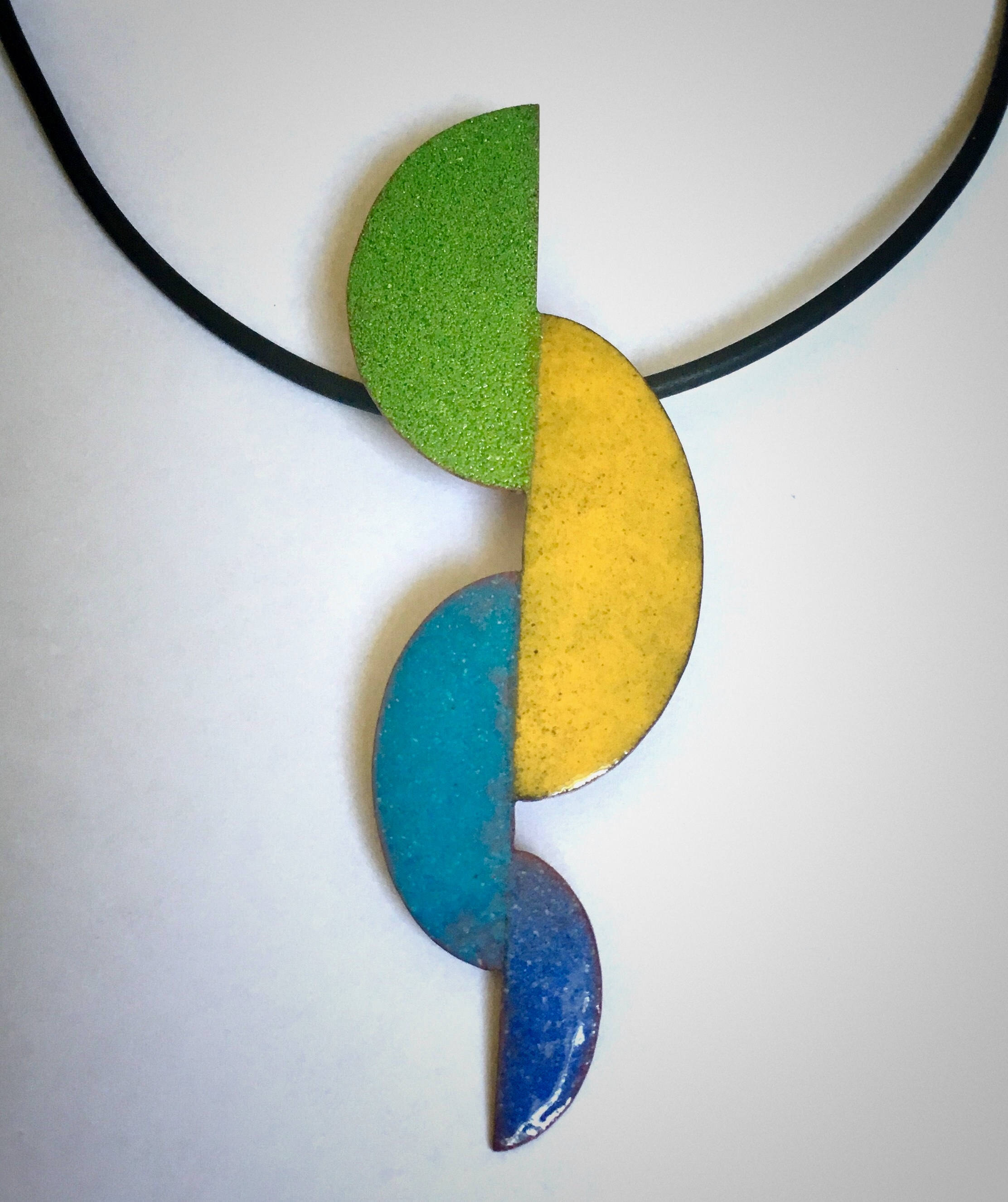 Enamelart vitreous enamel pendant