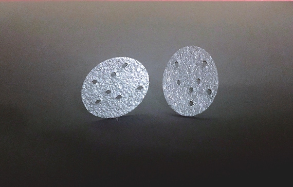 Oxidized Sterling Stud Earrings