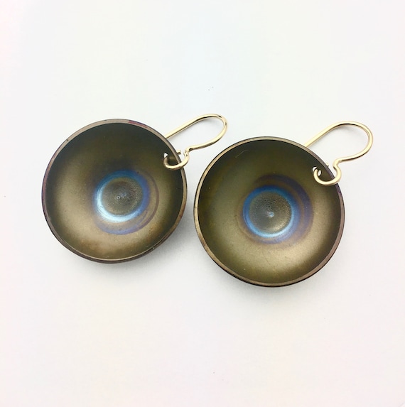 Titanium &. 14K g.f. Drop Earrings