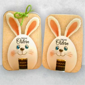 Easter printable template, template for printing, Easter gift idea, Easter bag flaps, EasterToGo, craft template for white paper/cardboard, PDF