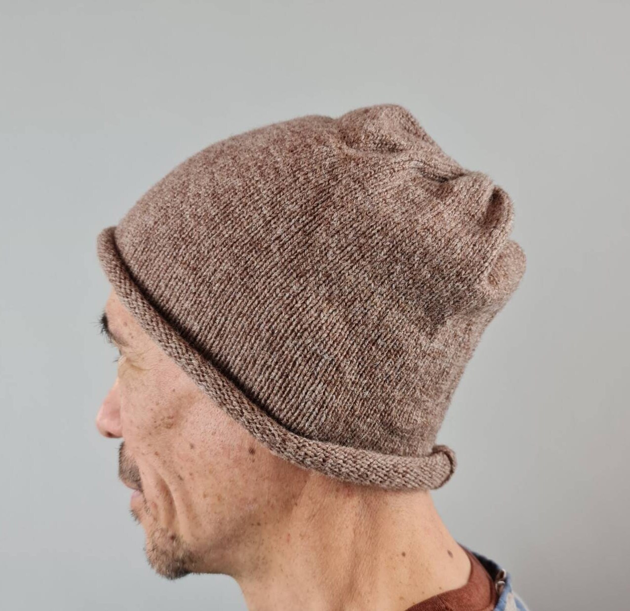 Eco Friendly Beanie Hat Mocha British 