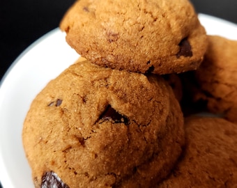 VEGAN - Coffee Chocolate Chunk Cookies - Sold By The Dozen