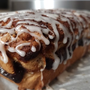 VEGAN- Cinnamon Swirl Doughnut Bread