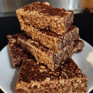 VEGAN - Chocolate Peanut Butter Crunch Bars - Sold By The Half Dozen