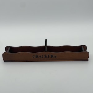 Vintage Wood Cracker Display Container Cracker und Käse-Aperitif-Caddy