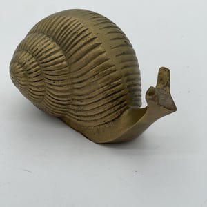 Vintage Brass Snail Figurine