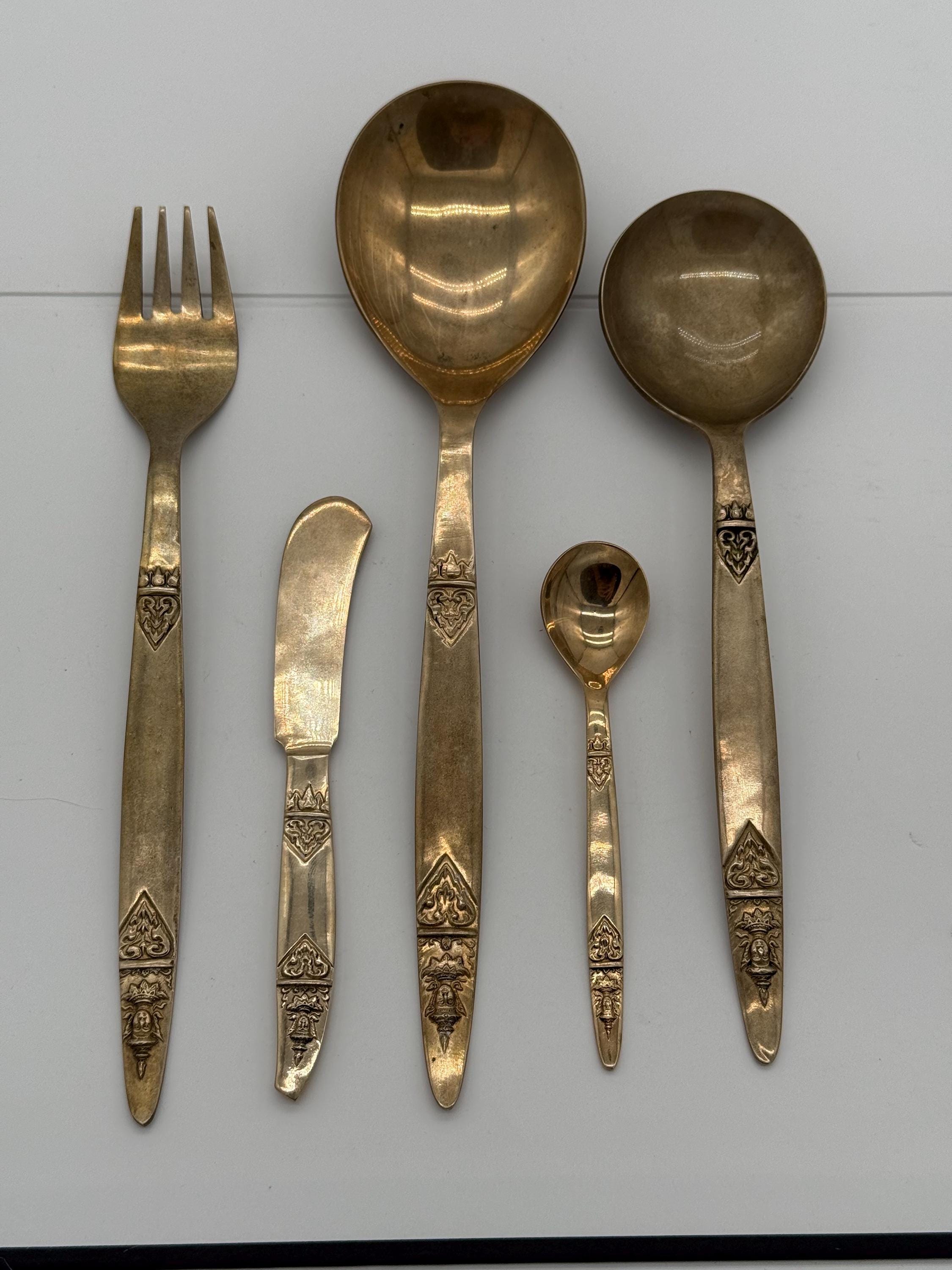 Thai Brass Flatware - Etsy