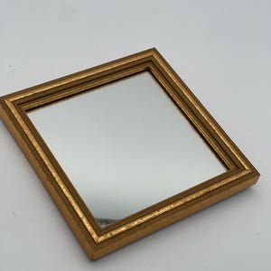 VTG Galerie Wand HOMCO Kleine Quadratische Holzrahmen Akzent Spiegel, 2-Wege HÄNGEN