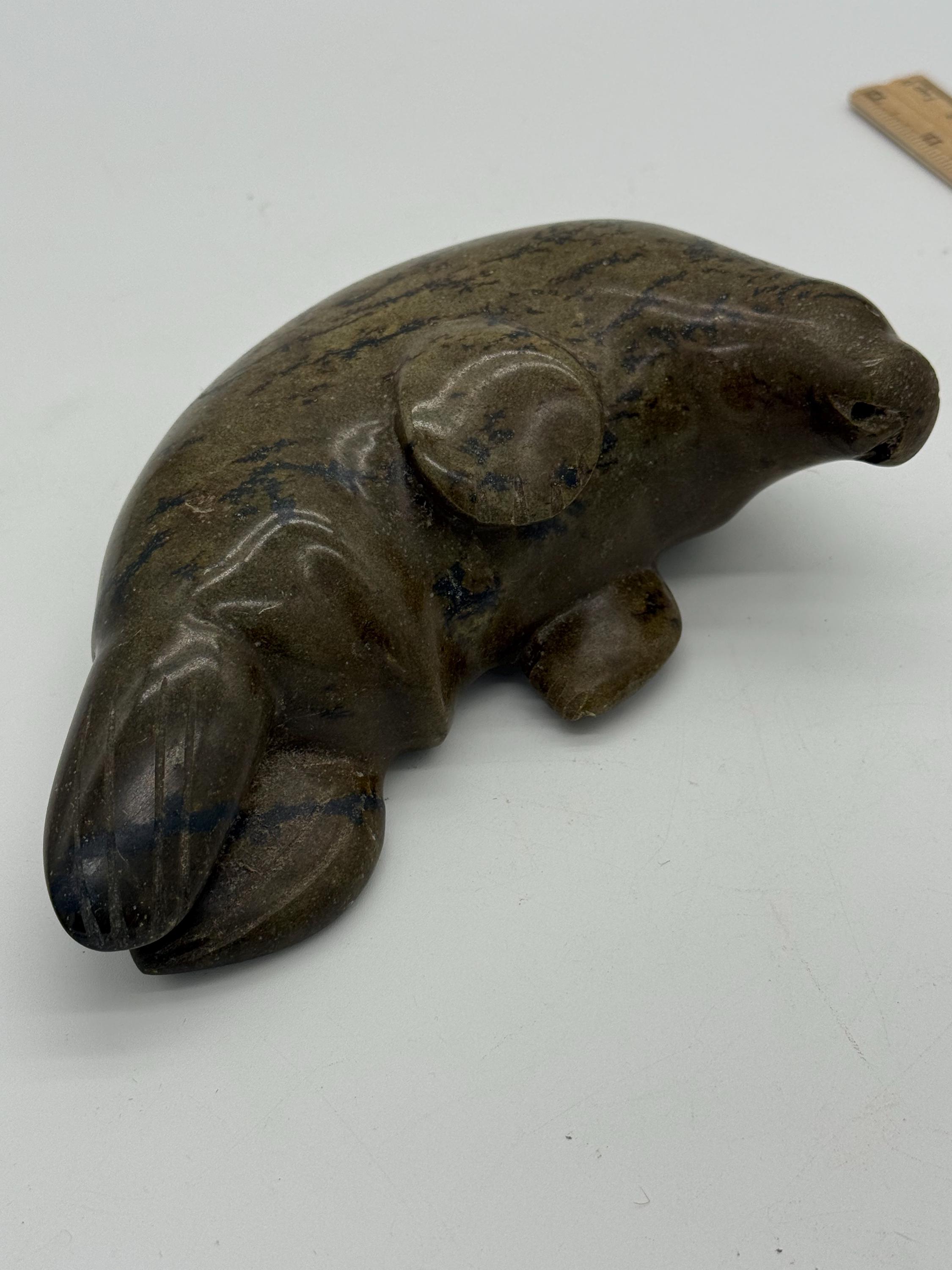 ヴィンテージ プリミティブ ソープストーン カナダ イヌイット