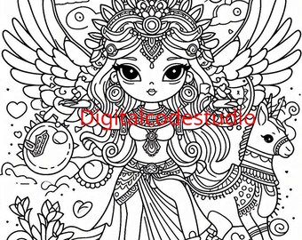 Ägyptische Götter und Göttinnen zum Ausmalen.