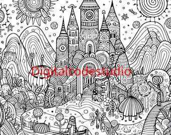 Landschaften zum ausmalen