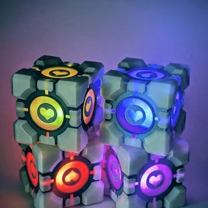 Portal 2 Companion Cubes tealights