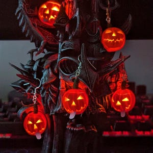Pumpkin LED Earrings