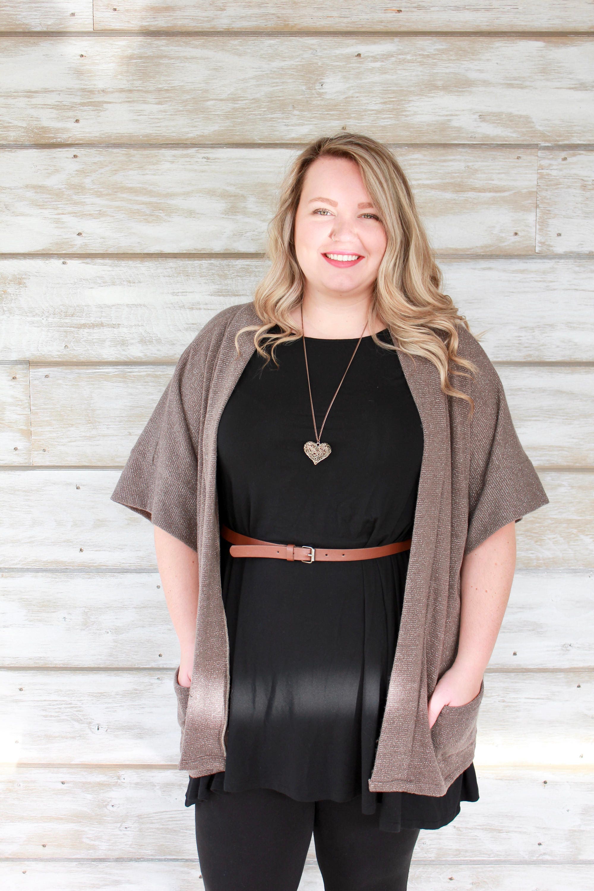 plus size gold cardigan