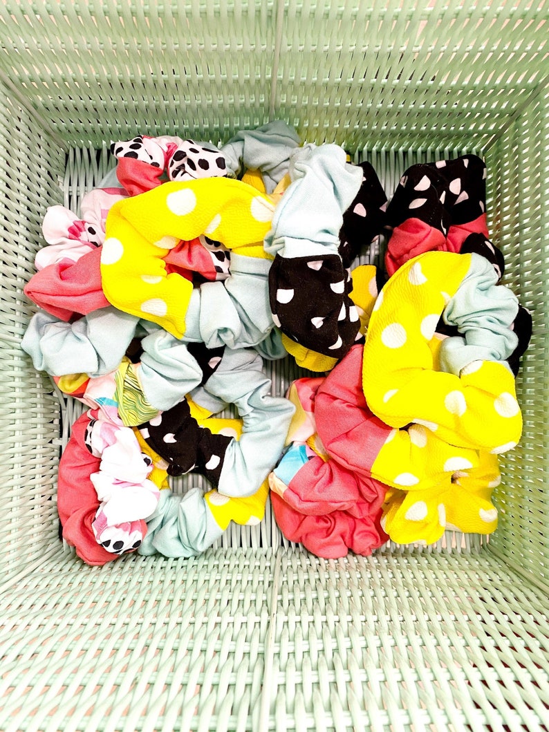 Frühling Scrunchies zwei getönte Scrunchies zwei Farbe | Etsy