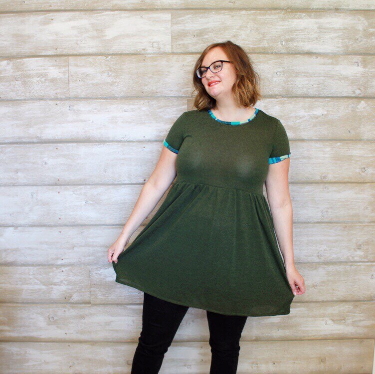 babydoll dress with leggings