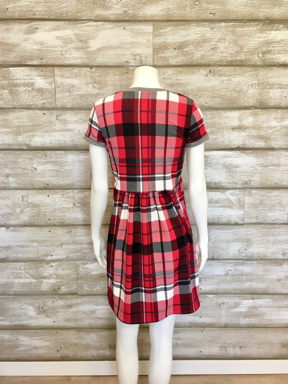 plaid smock dress