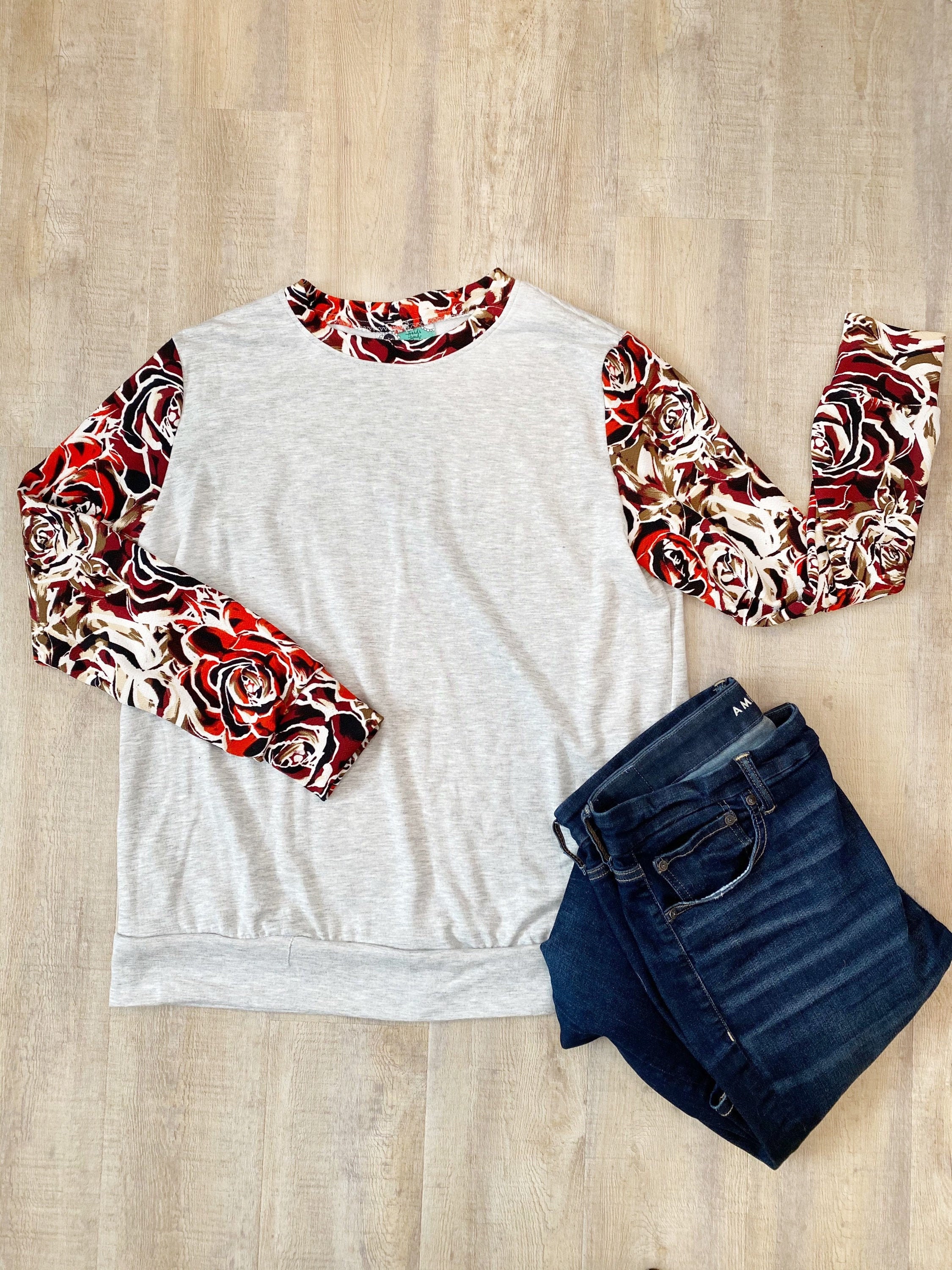red rose sweater