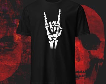 Camiseta de esqueleto de roca