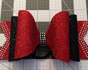 Customizable large tailless cheer bow dolly style