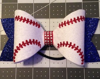 Customizable large dolly style bow -baseball or softball