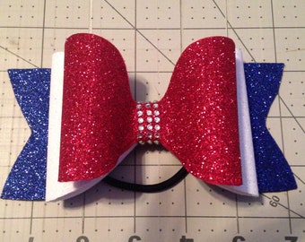 Customizable large tailless cheer bow dolly style