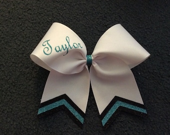 Personalized cheer bows