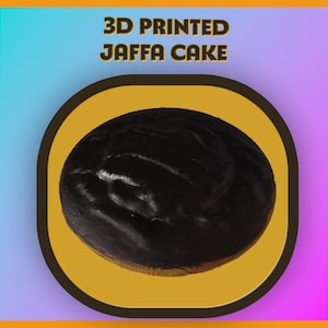 Hand-Painted 3D Printed Jaffa Cake - Inedible Food Art (50mm Bundle Available!)