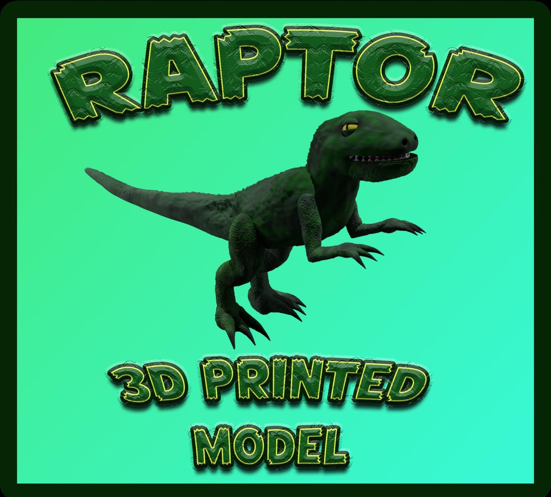 Raptor 3d Printed Model by Cliffcographics - Etsy UK