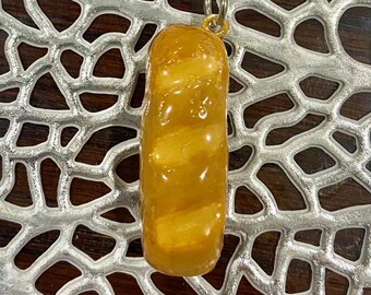 Handmade French Baguette Clay Keychain