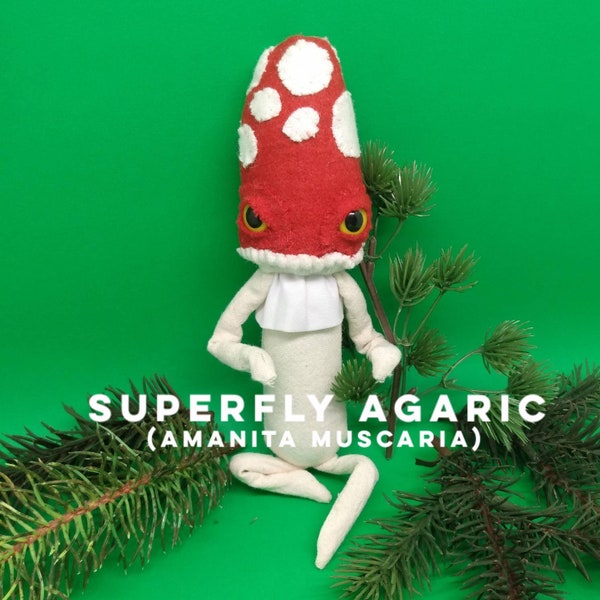 Superfly Agaric - mushroom soft action figure