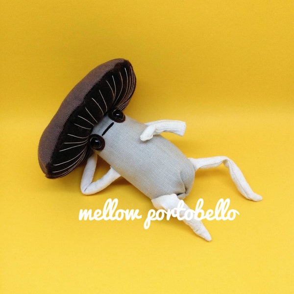 Mellow Portobello - mushroom soft action figure