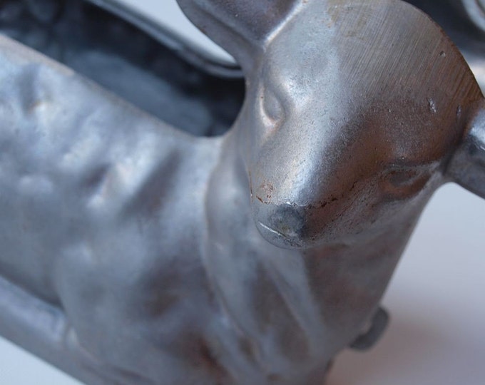 Vintage Cast Aluminum Lamb Cake Mold Etsy
