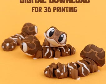Articulated Gecko STL File, Flexi Fidget Toy (Digital Download)