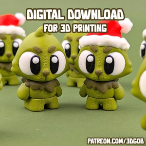 Grinch Flexi Fidget Toy STL, file 3MF (download digitale)
