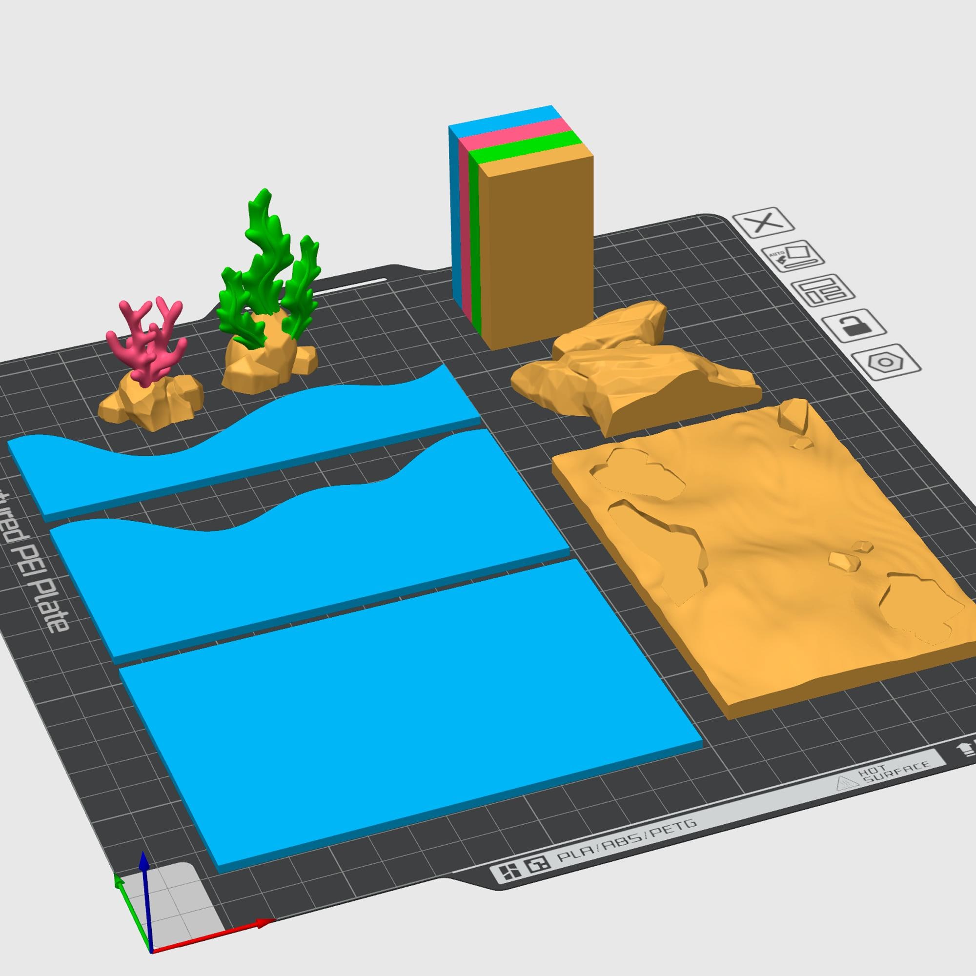 Cute Flexi Tropical Fish, Fishtank STL & 3MF File (digital Download) - Etsy