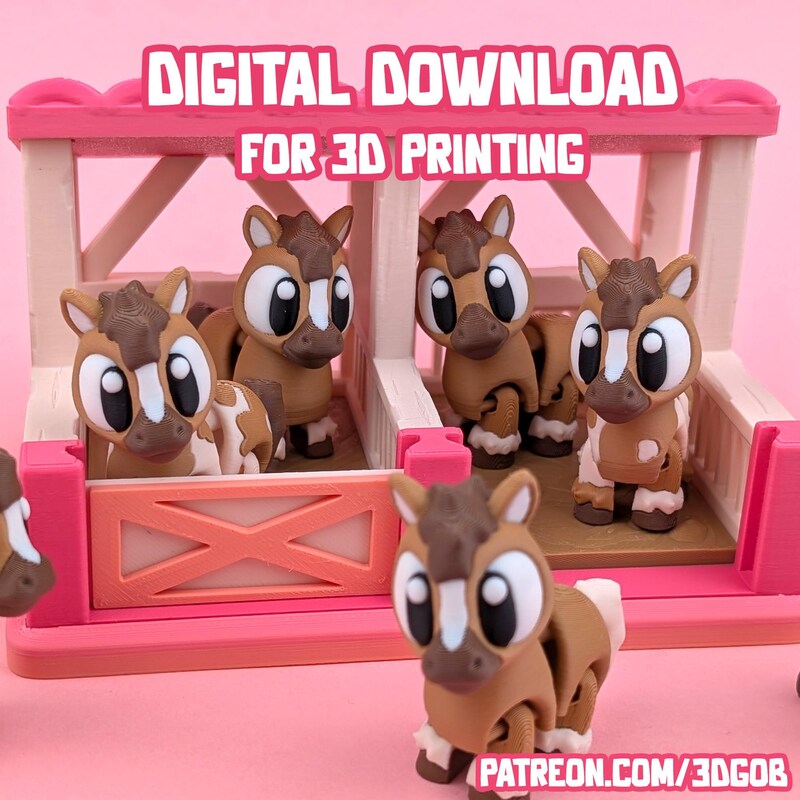 3d Horse Stable File - Etsy
