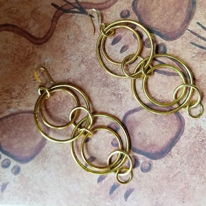 Multihoop Gold Earrings